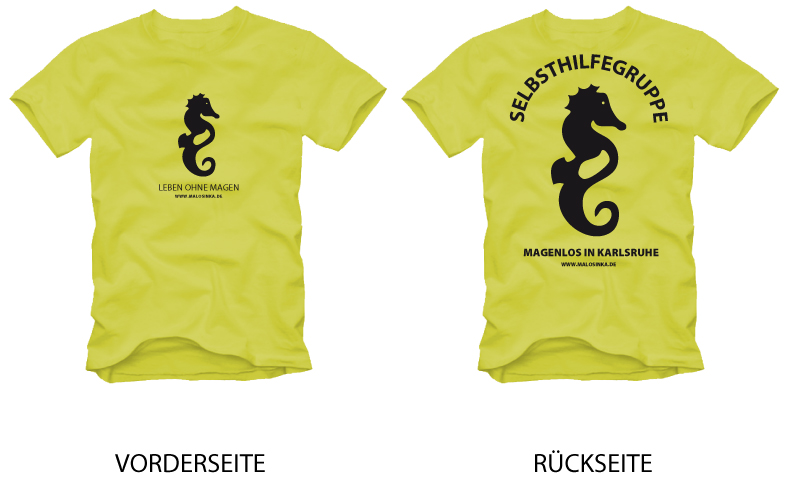 Malosinka-T-Shirt aus der bisherigen Gruppenwebsite